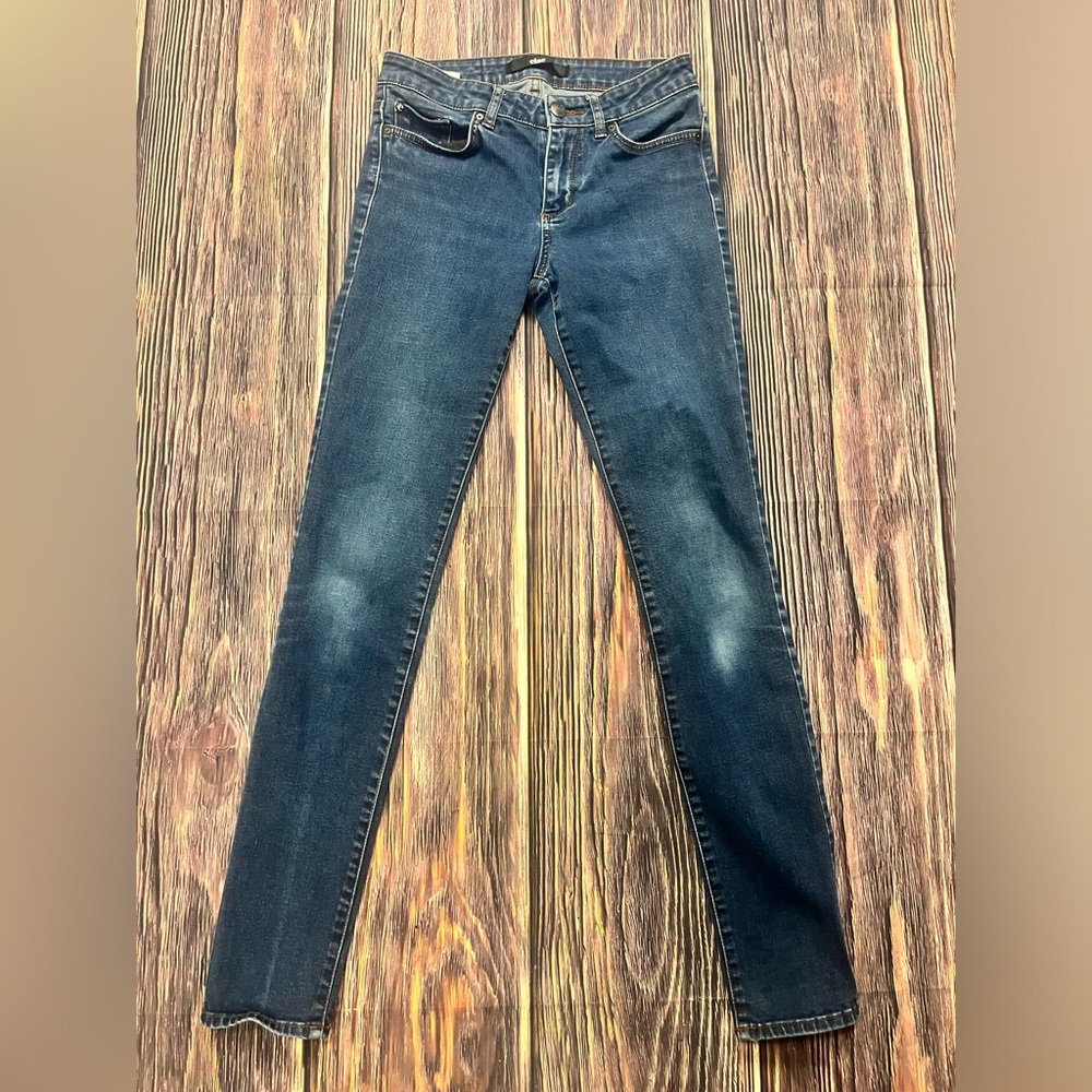 Else Jeans Women Size 25 Blue Denim Skinny Stretch‎ 5-Pocket Dark Wash